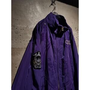 COOGI Purple Embroidered Track Jacket XXXL Rare Castle Crest Australia